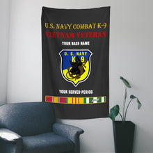 Load image into Gallery viewer, US NAVY COMBAT K9 WALL FLAG VERTICAL HORIZONTAL 36 x 60 INCHES WALL FLAG