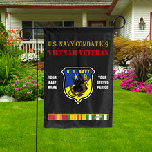 Load image into Gallery viewer, U.S. NAVY COMBAT K-9 - Double Sided 30&quot;x40&quot; Flag