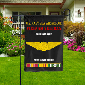 US NAVY SEA AIR RESCUE DOUBLE-SIDED PRINTED 12"x18" GARDEN FLAG