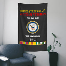 Load image into Gallery viewer, US NAVY WALL FLAG VERTICAL HORIZONTAL 36 x 60 INCHES WALL FLAG