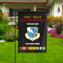 Load image into Gallery viewer, USAF GEEIA DOUBLE-SIDED PRINTED 12&quot;x18&quot; GARDEN FLAG