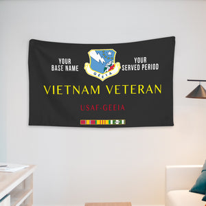 USAF GEEIA WALL FLAG VERTICAL HORIZONTAL 36 x 60 INCHES WALL FLAG