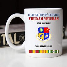 Load image into Gallery viewer, USAF SECURITY SERVICE BLACK WHITE 11oz 15oz COFFEE MUG