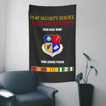 Load image into Gallery viewer, USAF SECURITY SERVICE WALL FLAG VERTICAL HORIZONTAL 36 x 60 INCHES WALL FLAG