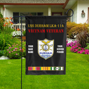 USS DURHAM LKA-114 - Double Sided 30"x40" Flag