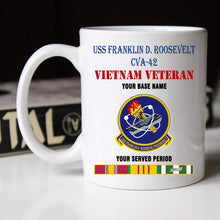 Load image into Gallery viewer, USS FRANKLIN D ROOSEVELT CVA 42 BLACK WHITE 11oz 15oz COFFEE MUG