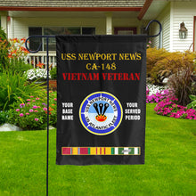 Load image into Gallery viewer, USS NEWPORT NEWS CA-148 - Double Sided 30&quot;x40&quot; Flag