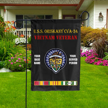 Load image into Gallery viewer, U.S.S. ORISKANY CVA-34 - Double Sided 30&quot;x40&quot; Flag