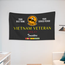 Load image into Gallery viewer, VFA 31 WALL FLAG VERTICAL HORIZONTAL 36 x 60 INCHES WALL FLAG