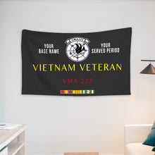Load image into Gallery viewer, VMA 225 WALL FLAG VERTICAL HORIZONTAL 36 x 60 INCHES WALL FLAG