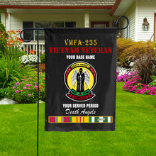 Load image into Gallery viewer, VMFA 235 DOUBLE-SIDED PRINTED 12&quot;x18&quot; GARDEN FLAG