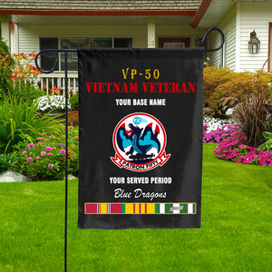 VP 50 DOUBLE-SIDED PRINTED 12"x18" GARDEN FLAG