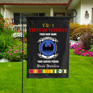 VQ 1 DOUBLE-SIDED PRINTED 12"x18" GARDEN FLAG
